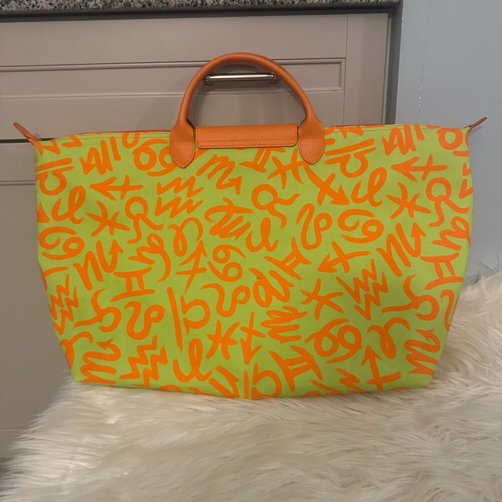 Jeremy Scott x Longchamp LePliage Zodiac (2015) Worn by Miley Cyrus | Pre-Loved♡ - Picture 3 of 10